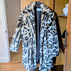 Leopard Faux Fur Jacket - cupcakes and cashmere